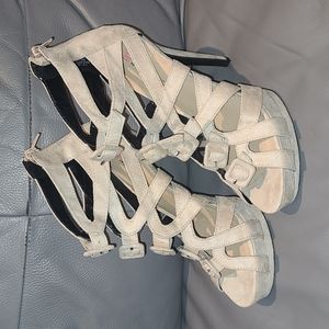 JustFab | 6" faux suade heel | Size 9